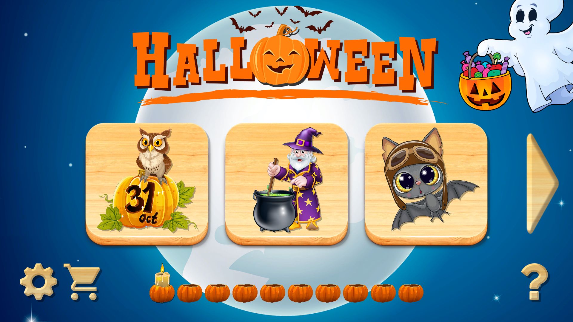 Télécharger Halloween Puzzles for Kids pour Android gratuit.