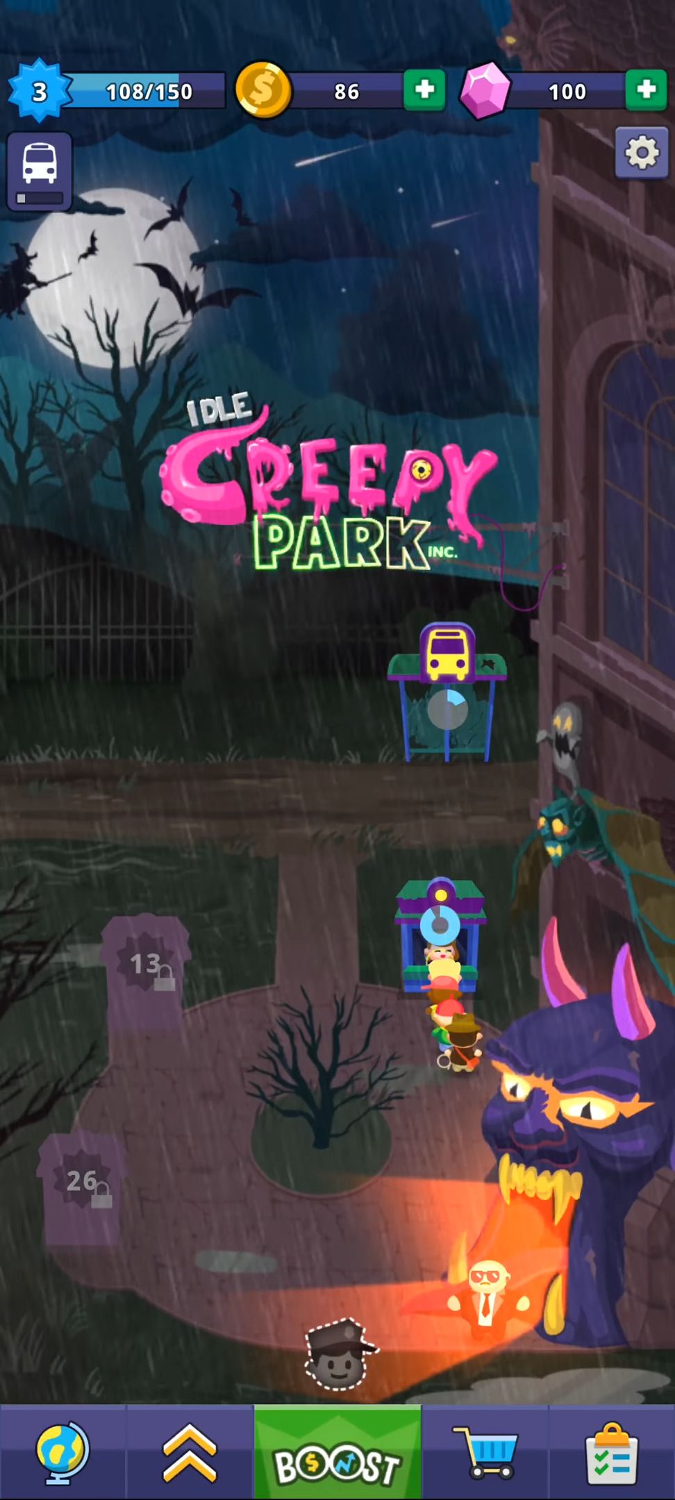 Télécharger Idle Creepy Park Inc. pour Android gratuit.