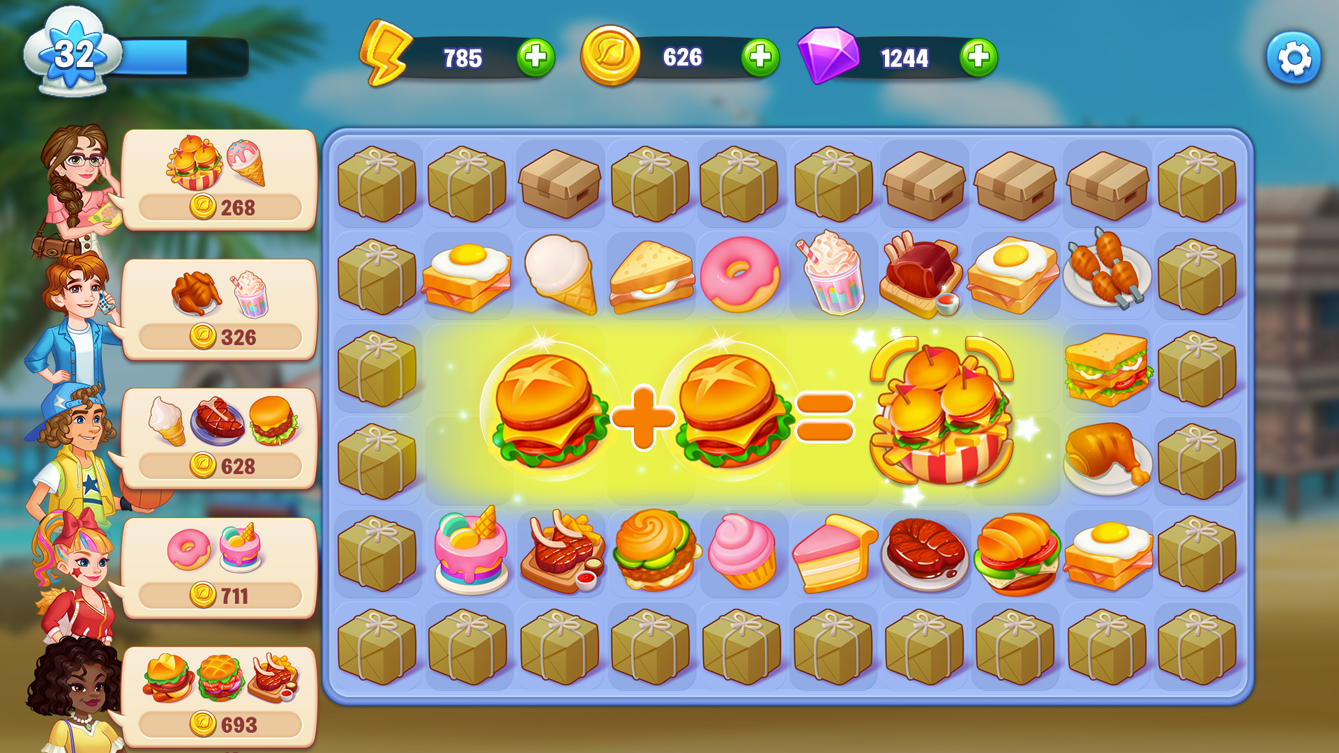 Télécharger Merge Cooking: Restaurant Game pour Android gratuit.