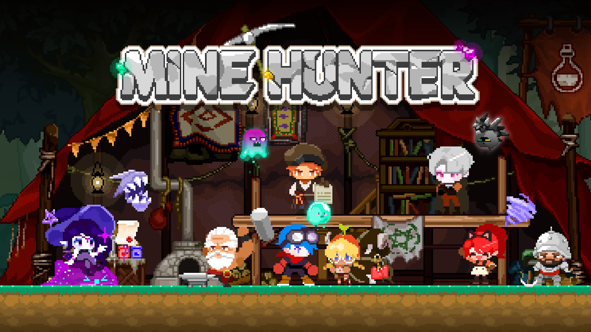 Télécharger Mine Hunter: Pixel Rogue RPG pour Android gratuit.