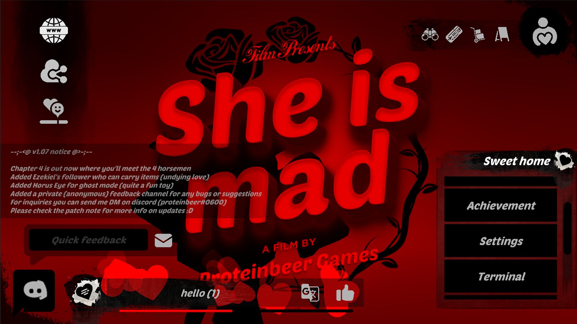 She is mad : Horror survival