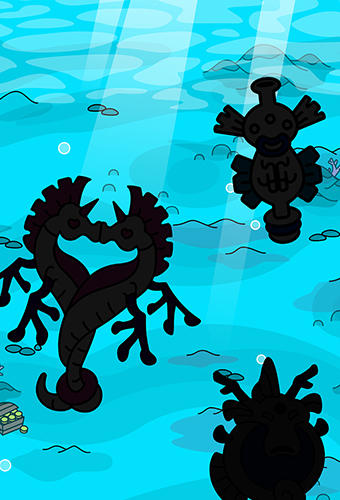 Seahorse evolution: Merge and create sea monsters