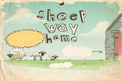Route à la maison pour un petit mouton 