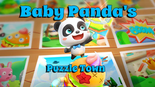 Ville des puzzles d'un bébé panda: Nourriture saine