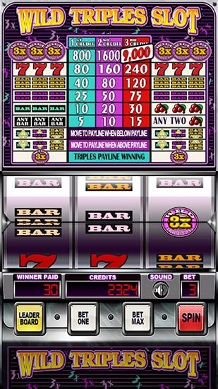 Machines sauvages triples à sous: Casino