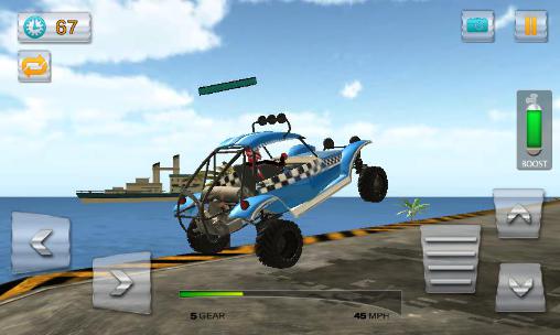 Trucs en buggy 3D: Manie de plage