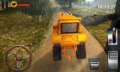 Conduite du bulldozer 3D: Manie sur les collines 