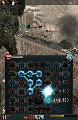 Godzilla: trois en ligne