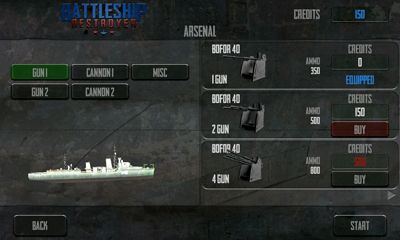 Destructeur des bateaux de combat 
