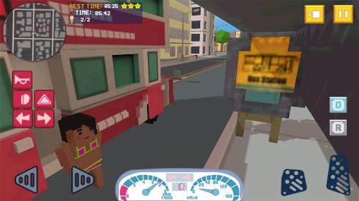 Simulateur du bus: Trajet par une ville 2016