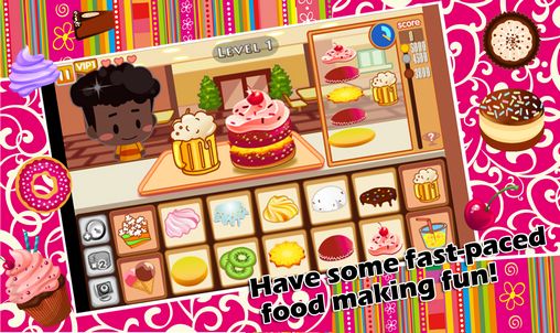 Gâteau: Jeux sur la préparation de la nourriture 