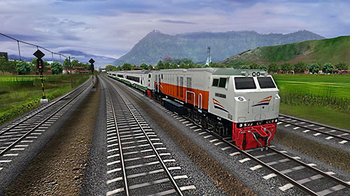 Simulateur d'un train indonésien 
