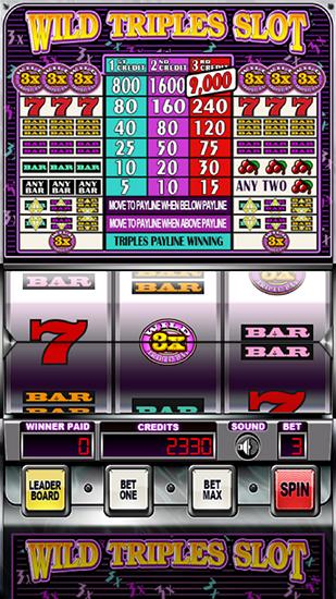 Machines sauvages triples à sous: Casino
