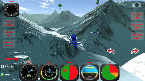 Simulateur du vol en hélicoptère 3D