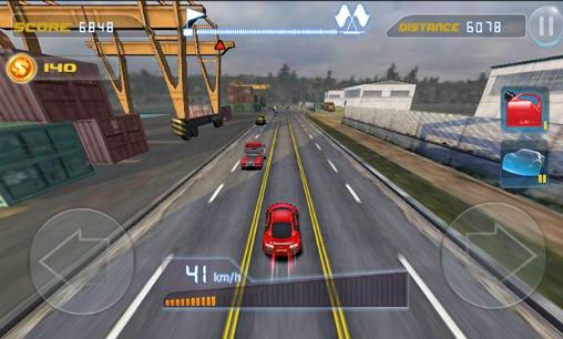 Courses de phone 3D: Rivaux d'auto: Courses réelles