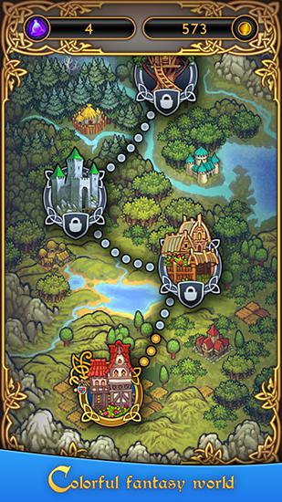Route des bijoux: Fantasy trois en ligne