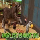 Avec le jeu La Vitesse Extraordinaire 3 pour Android téléchargez gratuitement Angry cat vs. mouse 2016 sur le portable ou la tablette.