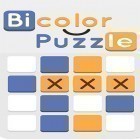 Avec le jeu La Manie de figures en papier pour Android téléchargez gratuitement Bicolor puzzle sur le portable ou la tablette.