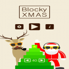Avec le jeu Les Courses en Buggy 3D pour Android téléchargez gratuitement Blocky XMAS sur le portable ou la tablette.