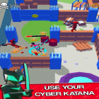 Avec le jeu Battle Lines: Puzzle Fighter pour Android téléchargez gratuitement Cyber Ninja - Stealth Assassin sur le portable ou la tablette.