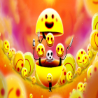 Avec le jeu Usagi Shima: Cute Idle Bunnies pour Android téléchargez gratuitement Happy Game sur le portable ou la tablette.