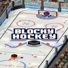 Avec le jeu Combats du chaos pour Android téléchargez gratuitement Hockey de blocs: Course sur la glace sur le portable ou la tablette.