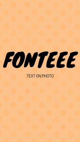 Télécharger l’app Travail avec le graphisme Fonteee: Texte sur photo  gratuit pour les portables et les tablettes Android.