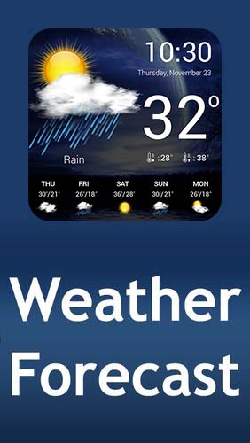 Télécharger l’app Prévision du temps Prévisions météo  gratuit pour les portables et les tablettes Android.