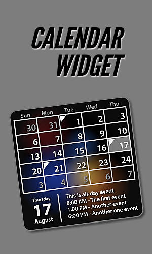 Télécharger l'app Widget du calendrier  gratuit pour les portables et les tablettes Android 2.2.