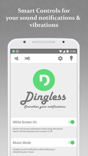 Dingless - sons des notifications  
