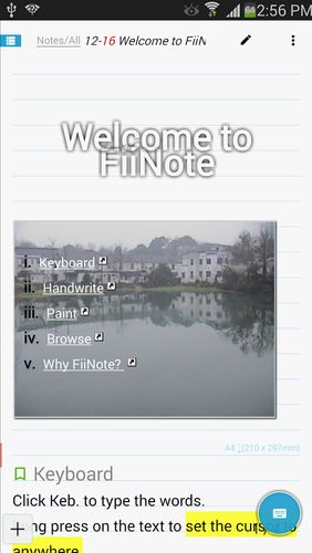 FiiNote: Notes rapides  
