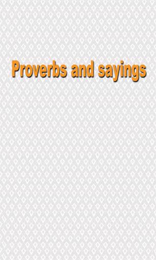 Proverbes et dictons