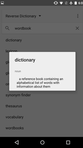 Dictionnaire inverse  
