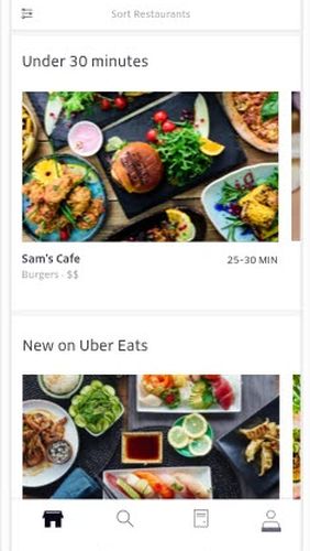 Uber eats: Livraison locale de repas 