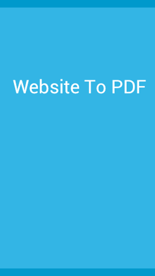 Website à PDF