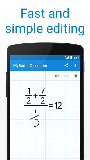 Calculateur MyScript 
