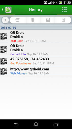 Droid: Scanner des QR codes