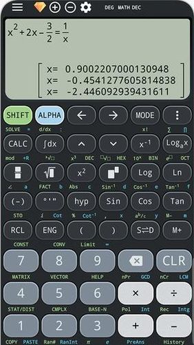 Machine complexe à calculer et solution pour x ti-36 ti-84 plus 