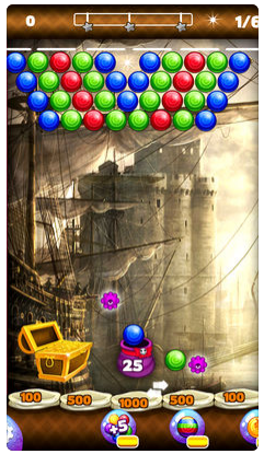 Télécharger Pirates Bubble Shooter - Poppers Ball Mania gratuit pour iOS 6.0 iPhone.
