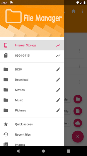 Télécharger l’app Managers de fichiers Amazing File Explorer gratuit pour les portables et les tablettes Android.