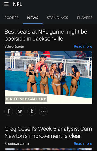 Yahoo! Panorama de l'actualité de sport