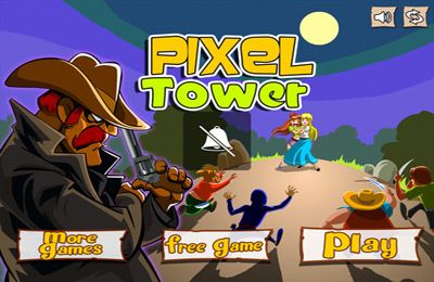 Tour de cowboy Pixel: frapper et détruire la structure 