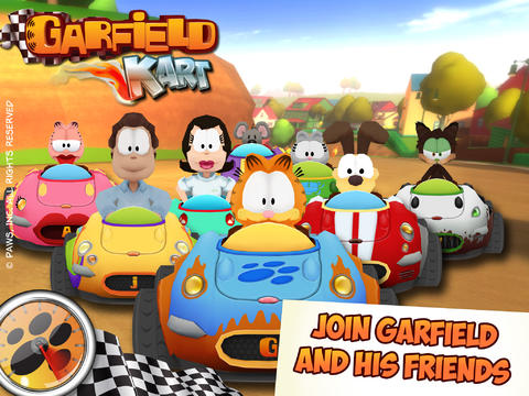 Le Karting avec Garfield