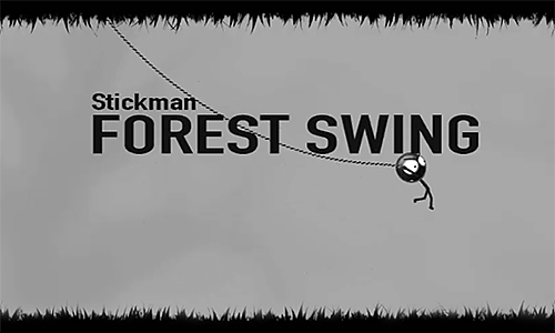 Stickman: Balancement dans la forêt
