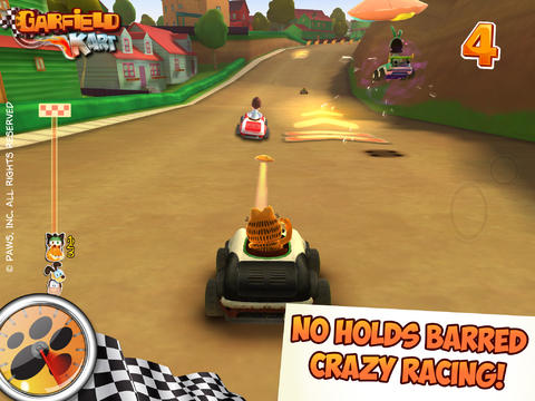 Le Karting avec Garfield