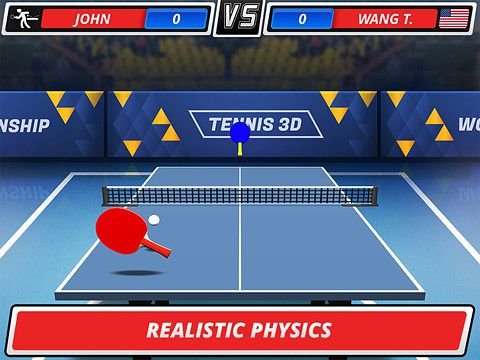 Tennis de table 3D: Championnat virtuel