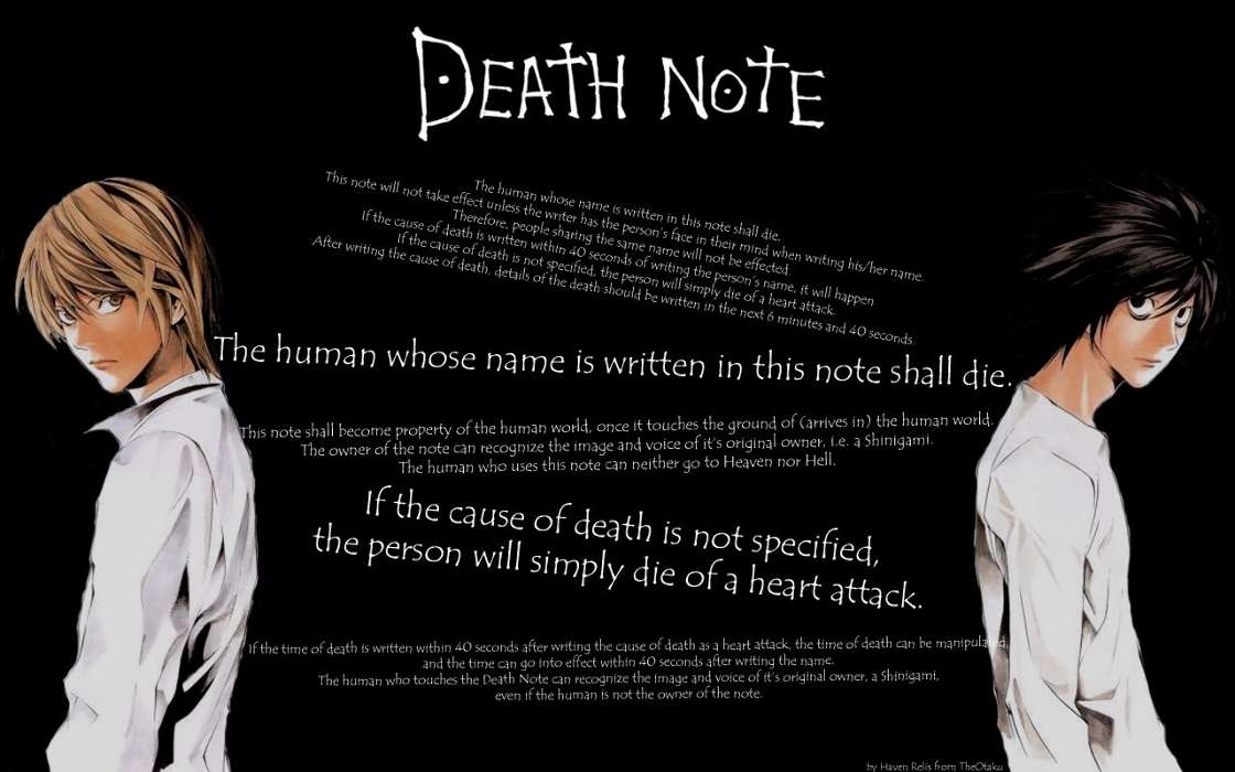 Dessin animé,Anime,Hommes,Death Note