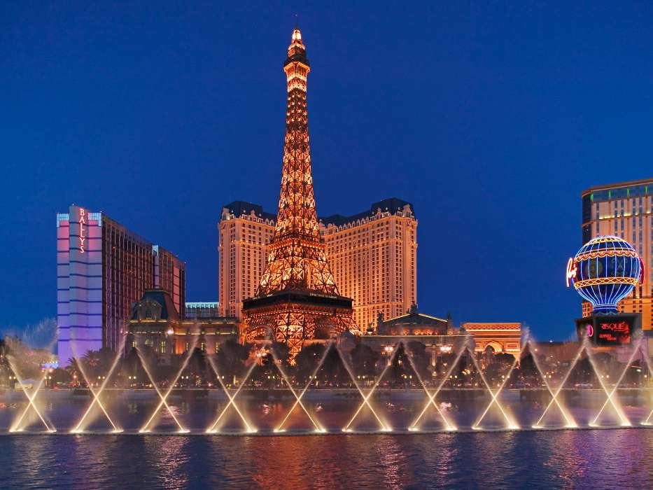 Villes,Nuit,L'architecture,Las Vegas