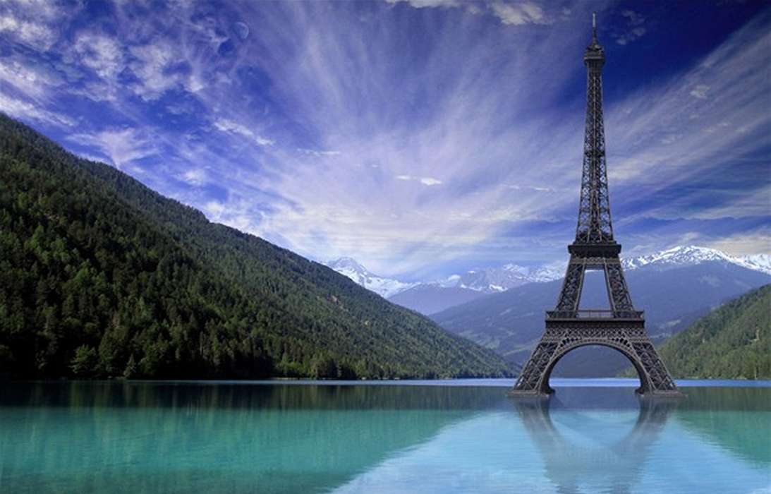 Paysage,Sky,Mer,L'architecture,Tour Eiffel