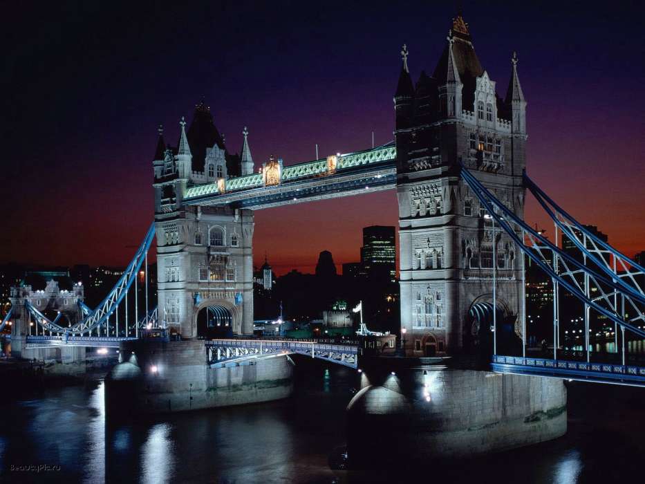 Nuit,L'architecture,Londres,Paysage,Villes,Rivières,Bridges